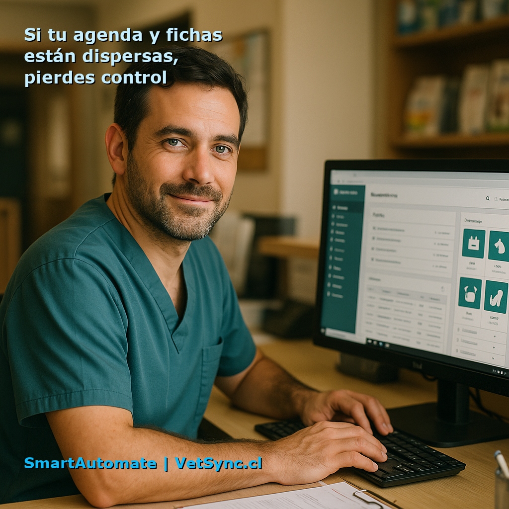 Veterinario atendiendo a una mascota